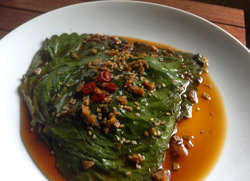 ケンニプチャンアチ エゴマの葉の醤油漬け レシピ エスニック料理ブログ